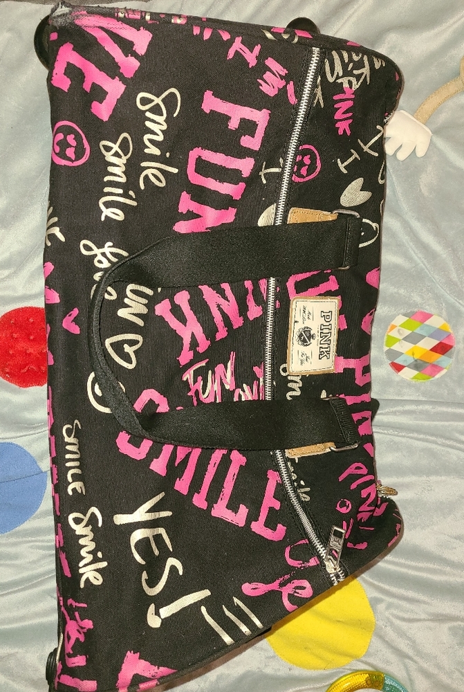 Pink luggage